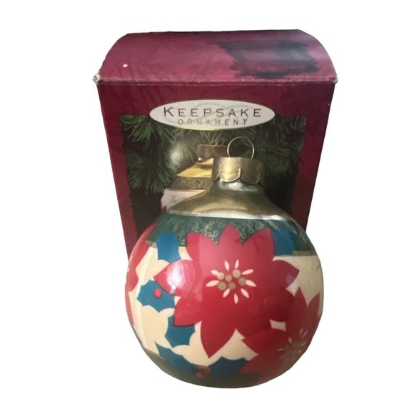 Vintage 1993 Grandparents 3 Inch Glass Hallmark Keepsake Ornament - Picture 1 of 4